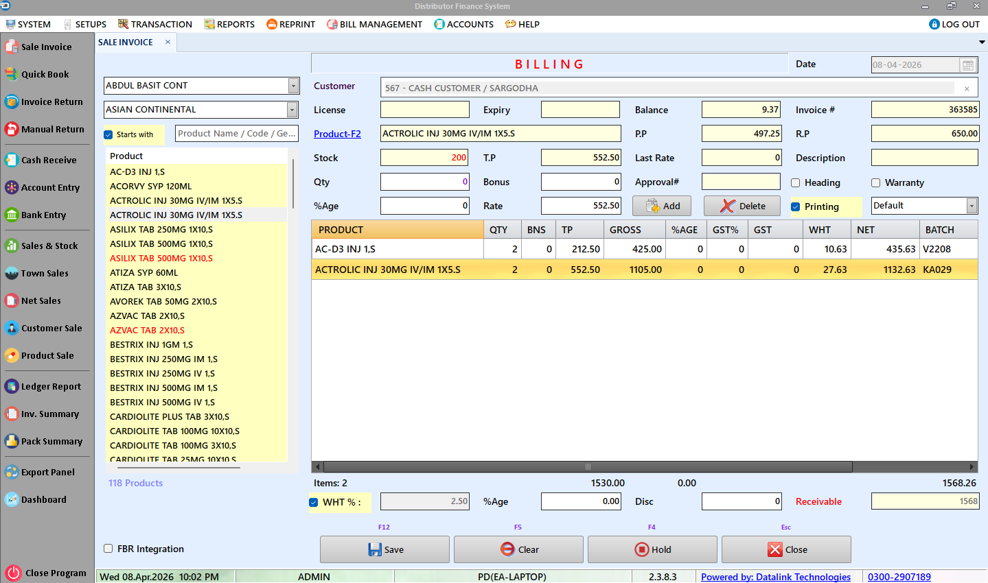 Sale Invoice