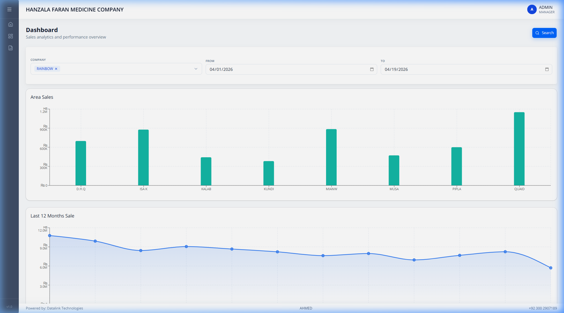 Web Portal Dashboard
