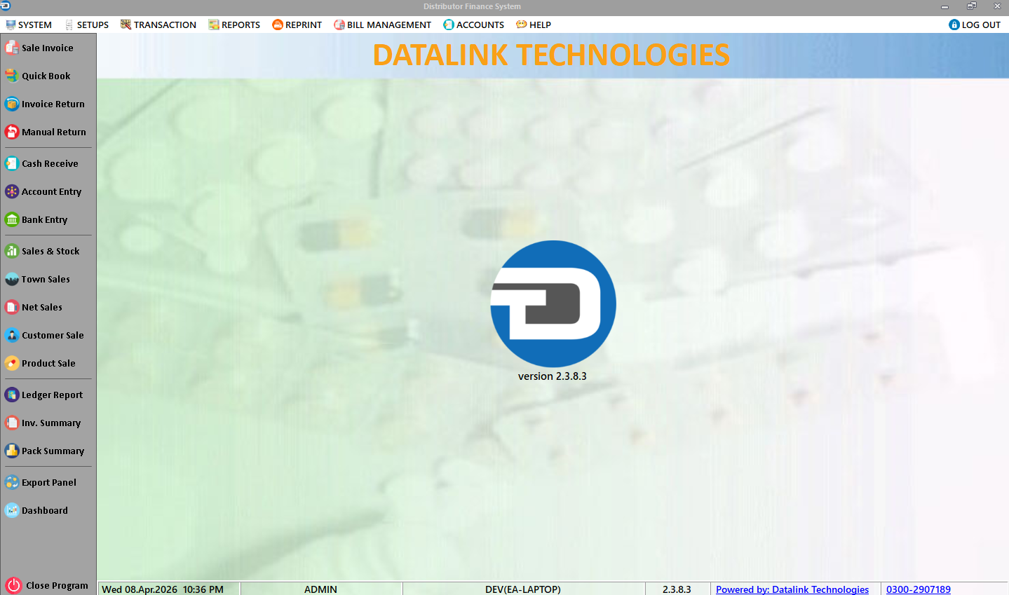 Welcome Screen